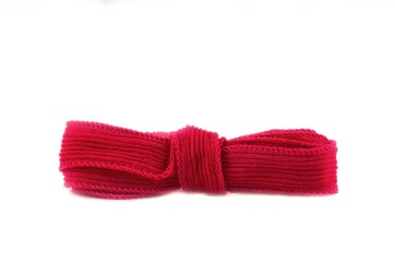Handmade silk ribbon Crinkle Crêpe Cherry Red 20mm...