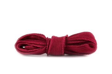 Handgefertigtes Seidenband Crinkle Crêpe Marsala 1m