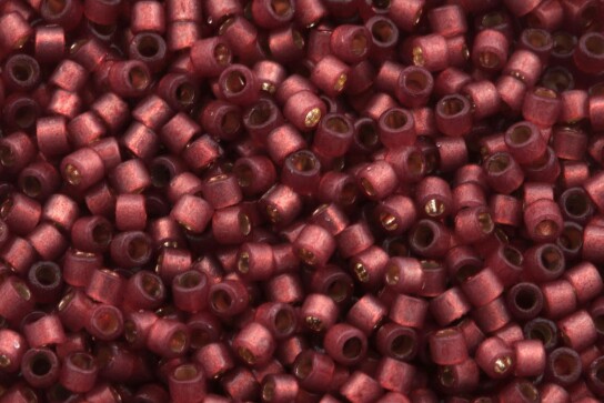 DB2179 Duracoat SF S/L Dyed Magenta Miyuki Delica 11/0 Japanese cylinder beads 1.6mm 5g