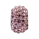 Rhinestone bead with Light Amethyst strass ID 4.7mm