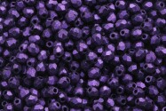 Perle di vetro lucidate a fuoco Metallic Suede Purple 3mm