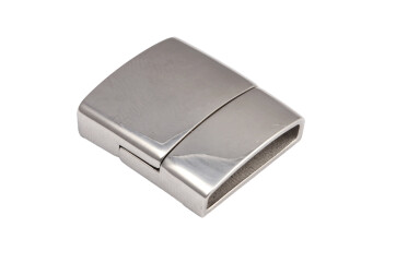 Stainless steel magnetic clasp rectangular (ID 18.5x4mm)...