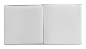 Cierre magnético de acero inoxidable rectangular (DI 10x3mm) brillante