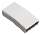 Cierre magnético de acero inoxidable rectangular (DI 10x3mm) brillante