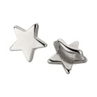 Cuenta deslizante de Zamak Estrella de plata antigua ID 5x2mm 999° bañado en plata