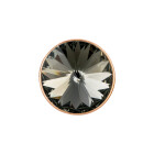 Curseur avec Black Diamond Rivoli 12mm (ID 10x2mm) or rose