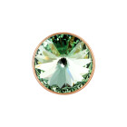 Passante con Rivoli Chrysolite 12mm (ID 10x2mm) oro rosa