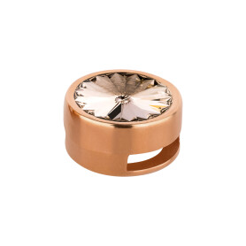 Slider with Rivoli Silk 12mm (ID 10x2mm) rose gold