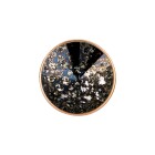 Slider mit Rivoli Crystal Black Patina 12mm (ID 10x2mm) rose gold