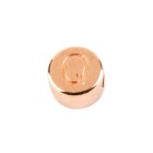 Buchstabenperle Q rose gold 7mm rose vergoldet