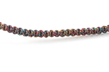 Metallic Macrame ribbon jewelry cord Ø0.5mm Color Mix