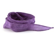 Handmade Habotai silk ribbon Lilac 20mm wide