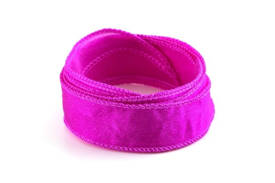 Cinta de seda Crêpe Satin hecha a mano Parfait rosa 20mm de ancho