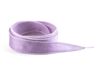 Handmade Crêpe Satin silk ribbon Rose Purple 20mm wide