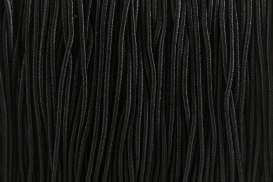 Goma de cordón elástico de Ø1mm Negro