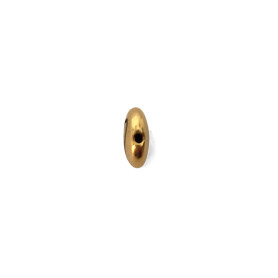 Cuenta de metal Leo oro 7.6mm (Ø 1.1mm) chapado en...