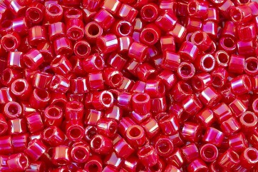 DBM0162 Opaque Red AB Miyuki Delica 10/0 perles...