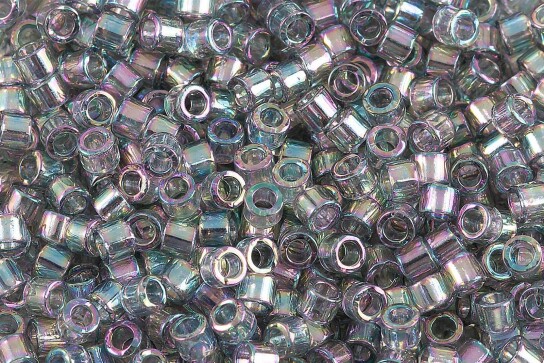 DBM0107 Transparent Gray Rainbow Gold Luster Miyuki Delica 10/0 perles cylindriques japonaises 2,2mm 5g