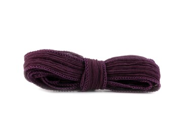 Handmade silk ribbon Crinkle Crêpe Blackberry 20mm...