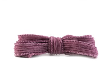Handmade silk ribbon Crinkle Crêpe Light Amethyst...