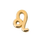 Pendant star sign Leo gold 10x15mm (Ø2mm) 24K gold plated