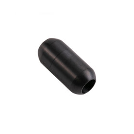 Chiusura magnetica nero in acciaio inox 18x7mm (ID 5mm) spazzolato