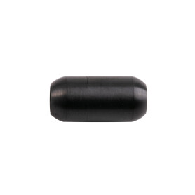 Chiusura magnetica nero in acciaio inox 18x7mm (ID 5mm) spazzolato