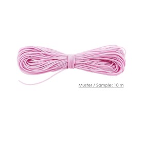 10m Macrame ribbon satin cord Ø0.8mm Pink
