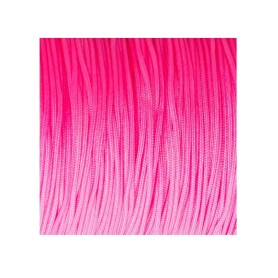 10m Nastro Macrame in corda di raso Ø0,8mm Rosa neon