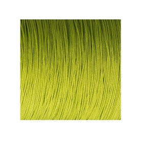 10m Macrame ribbon satin cord Ø0.5mm Yellow-green