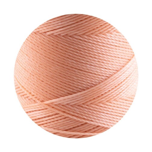 Linhasita® Waxed Polyester Yarn Pastel Apricot Ø0,75mm 10m