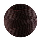 Linhasita® Fil Polyester Ciré Chocolat noir Ø0,75mm 10m