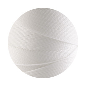 10m Linhasita® Waxed Polyester Yarn White Ø0.5mm