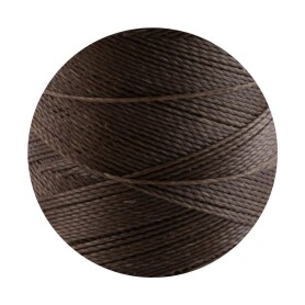 Linhasita® Waxed Polyester Yarn Coffee brown...