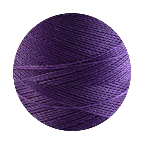 Linhasita® Fil Polyester Ciré Violet Ø0,5mm 10m