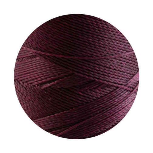 Linhasita® gewachstes Polyestergarn Bordeaux Ø0,5mm