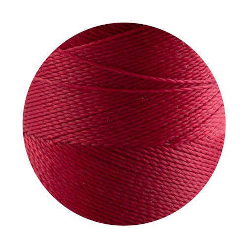 Linhasita® Waxed Polyester Yarn Red Ø0.5mm 10m