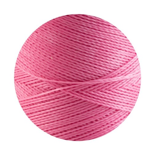 Linhasita® gewachstes Polyestergarn Candy Pink Ø0,5mm