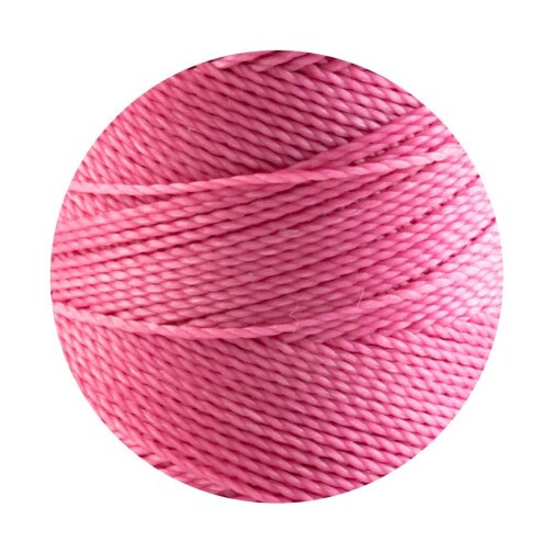 Linhasita® Waxed Polyester Yarn Candy Pink Ø1mm 10m