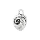 Pendente in zama Lumaca di mare argento antico 8,6x13mm 999° placcato argento