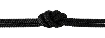 Sail rope / braided cord Black #44 Ø6mm in desired...