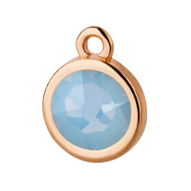 Pendant rose gold 10mm with Crystal stone in Air Blue...