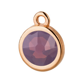 Pendant rose gold 10mm with Crystal stone in Cyclamen...