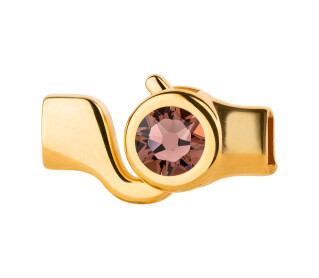 Hakenverschluss gold Kristallstein Blush Rose 7mm (ID...