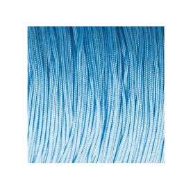 10m Nastro Macrame in corda di raso Ø1mm Azzurro chiaro