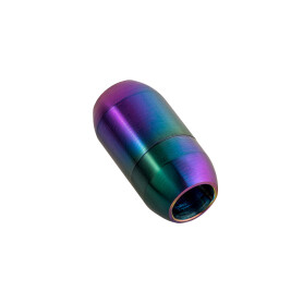 Chiusura magnetica in acciaio inox multicolore 19x10mm (ID 6mm) spazzolato