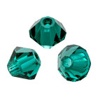 PRECIOSA Bicone (Rondelle Bead) Emerald 4mm
