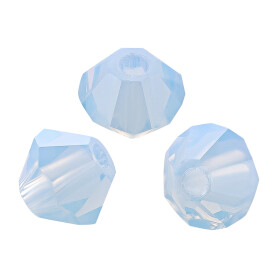 PRECIOSA Bicone (Rondelle Bead) Light Sapphire Opal 4mm