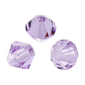 PRECIOSA Bicone (Rondelle Bead) Violet 4 mm