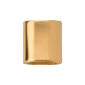 Intermediate piece/slider 15x14mm gold suitable for...